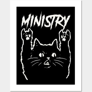 ministry metal cat Posters and Art